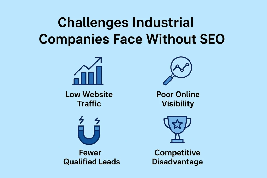 Challenges Industrial Companies Face Without SEO