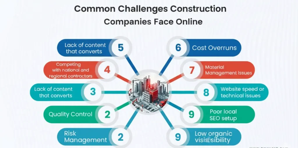 Common Challenges US Construction Companies Face Online